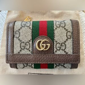 Gucci Brown and Green Wallet
